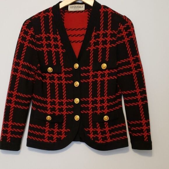 Stizzoli Made in Italy Vintage cardigan 100% wool - Picture 1 of 7